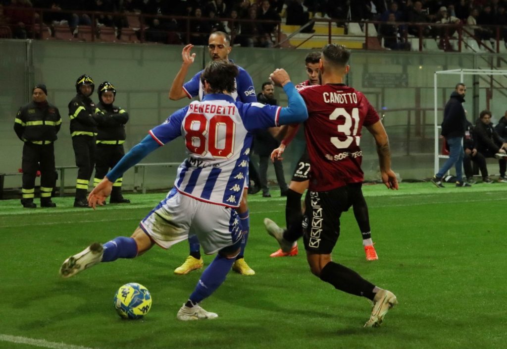 Reggina-Bari Benedetti e Canotto