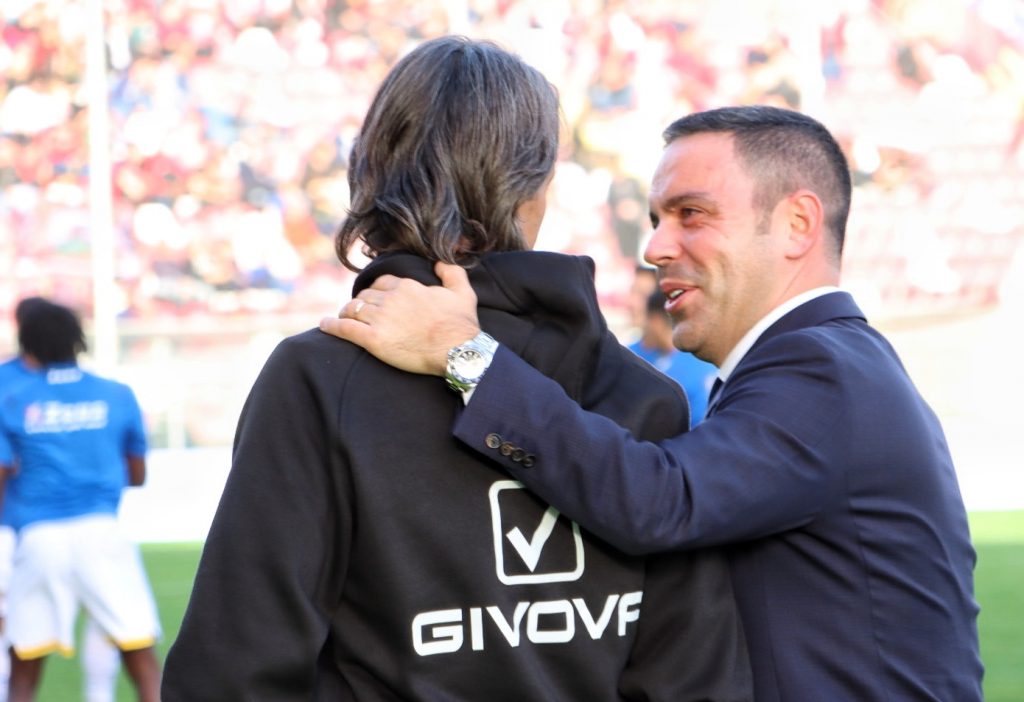 Reggina-Frosinone Inzaghi e Saladini