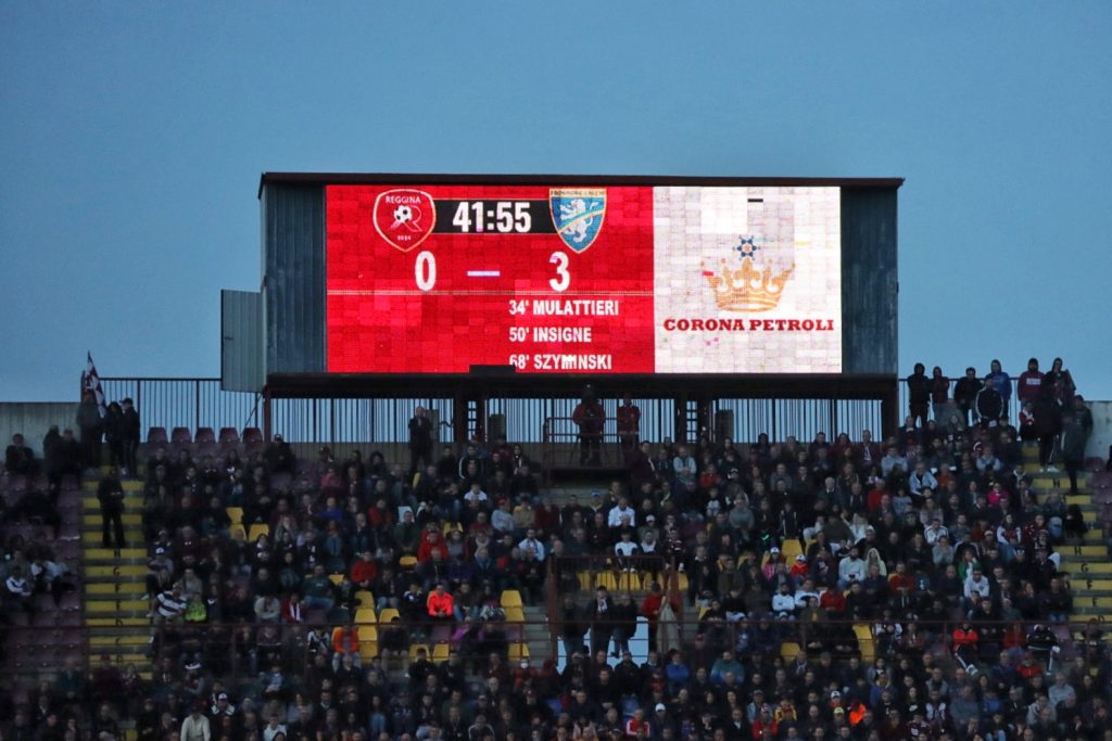 Reggina-Frosinone tabellone