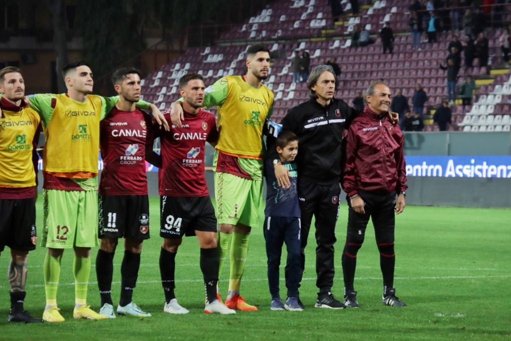 Reggina-Frosinone saluto finale