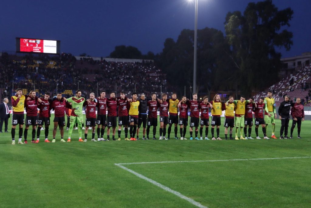 Reggina-Frosinone saluto finale