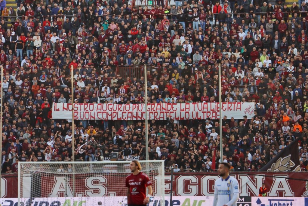 Reggina-Frosinone Curva Sud tifosi Granillo