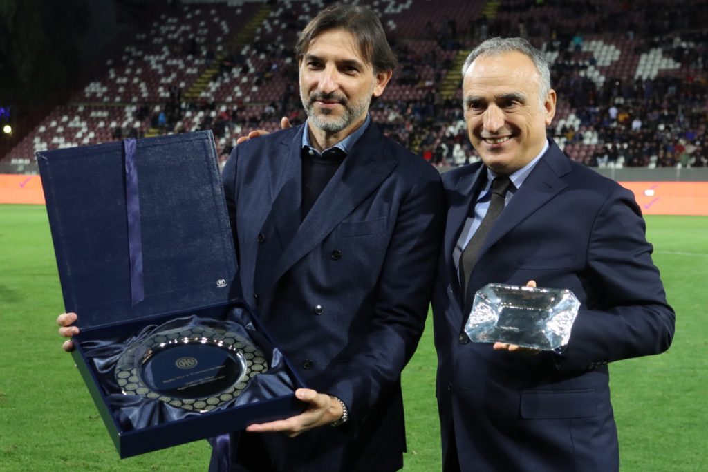 Reggina-Inter premiazione Lido Ferri e Cardona