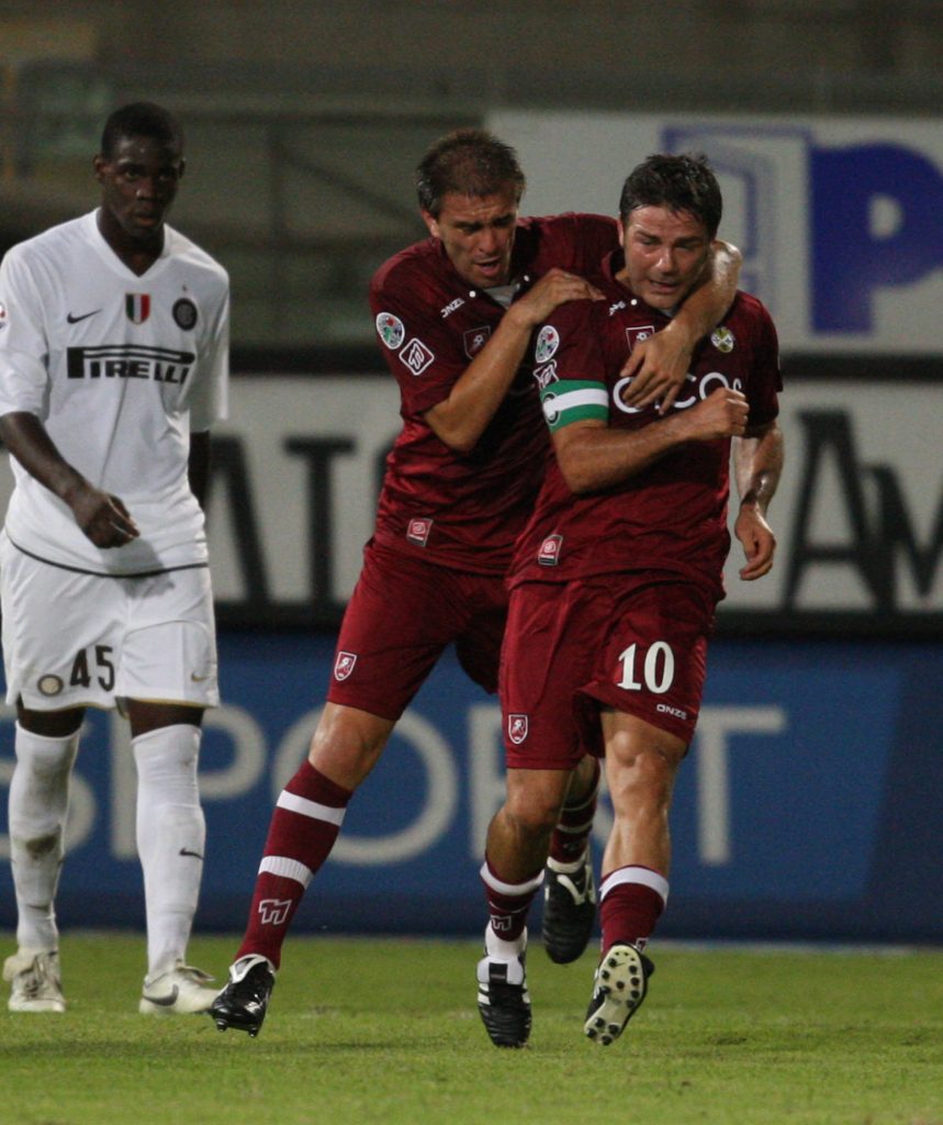 Reggina-Inter Valdez e Cozza