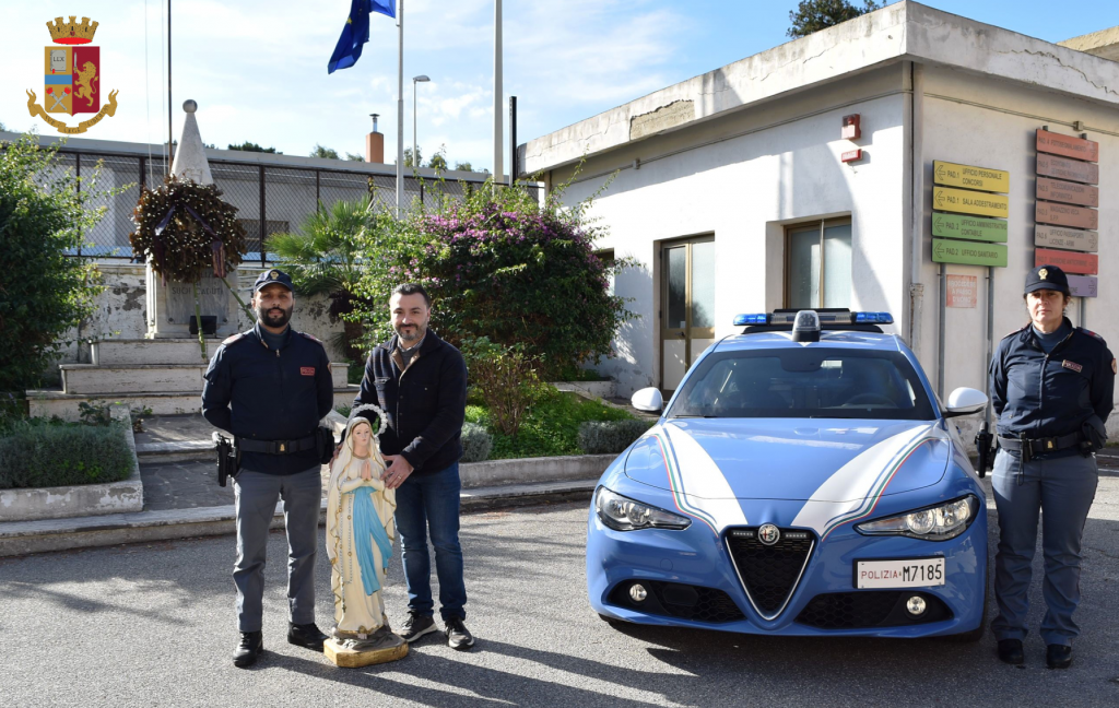 rinvenimento madonnina polizia messina