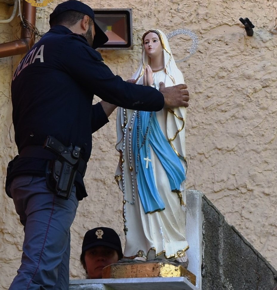 rinvenimento madonnina polizia messina
