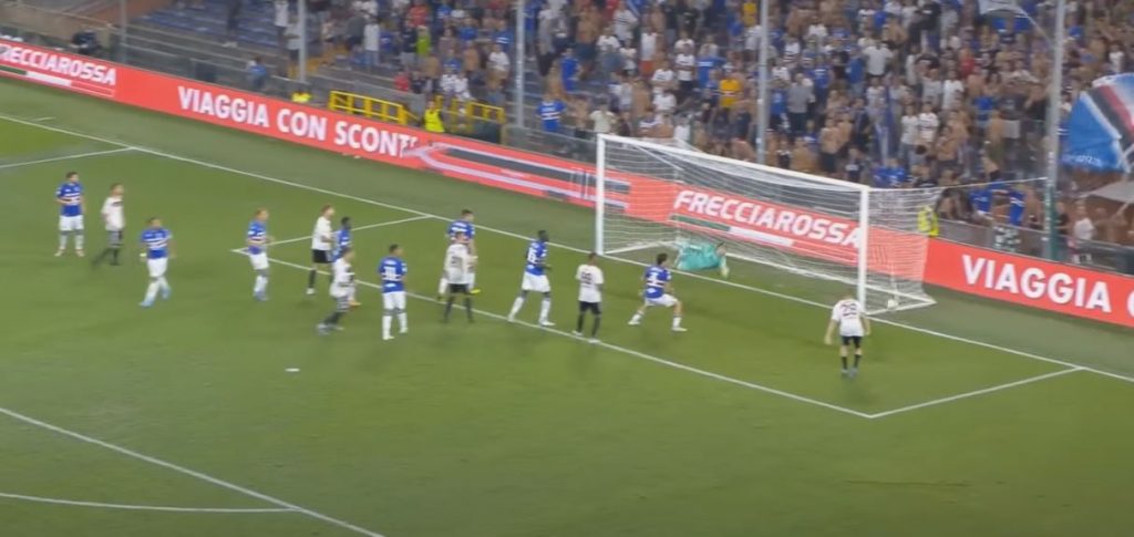 sampdoria-reggina gol crisetig