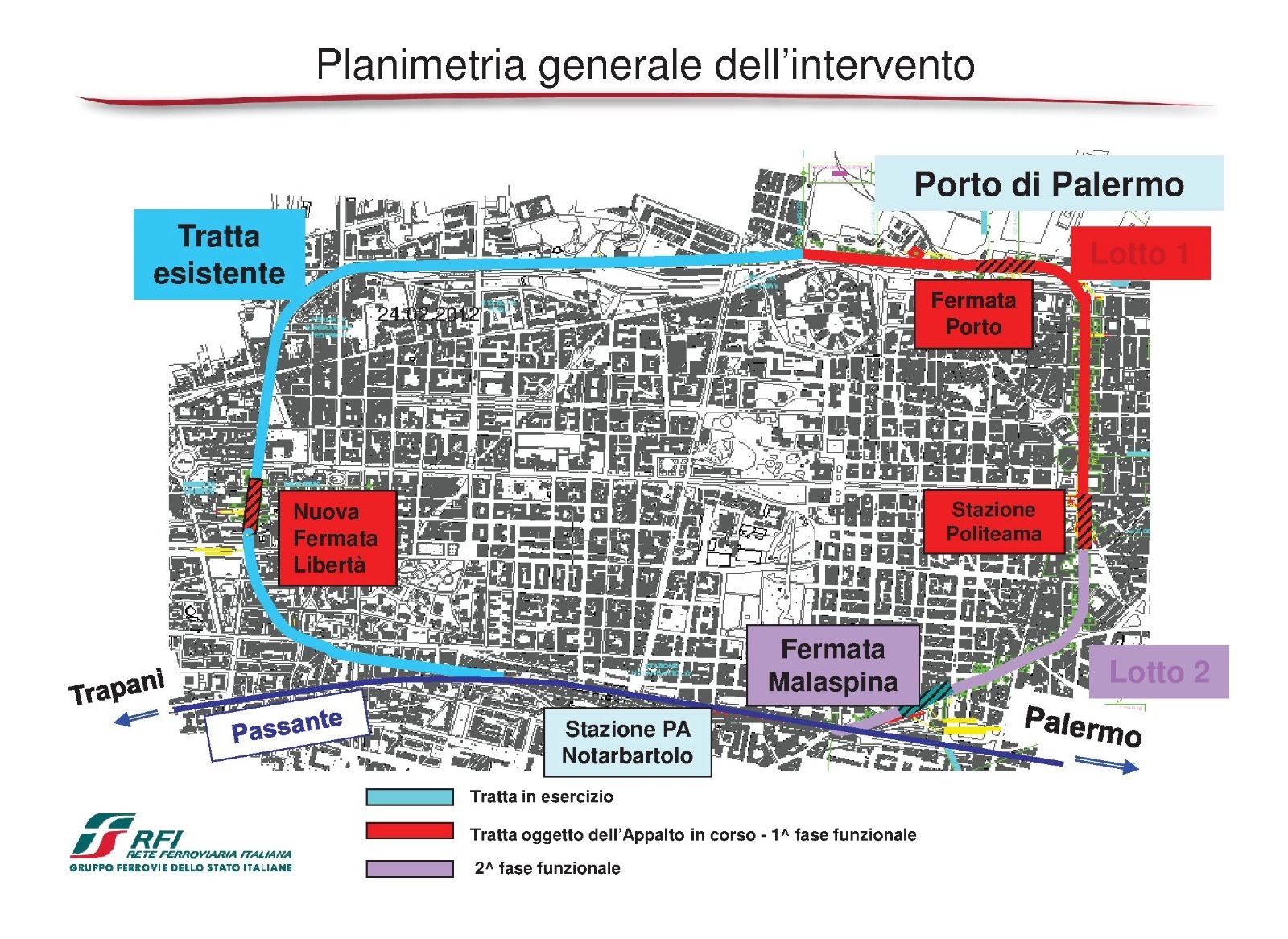 Anello Ferroviario Palermo Mappa