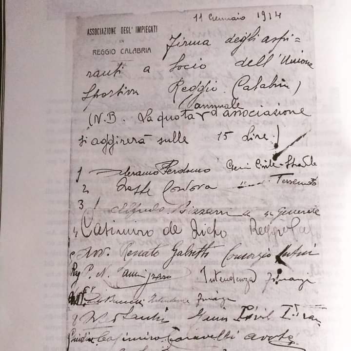 Atto firma 61 impiegati nascita Reggina