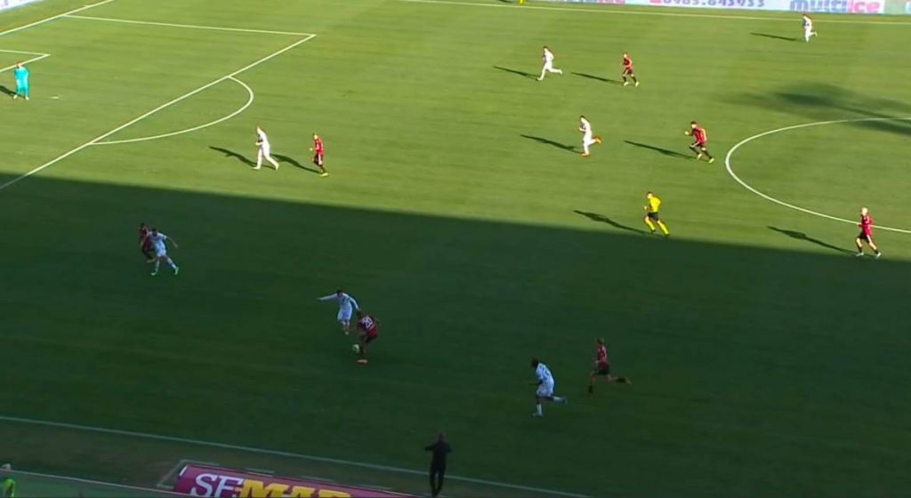 Giocata Hernani da cui parte l'1-1