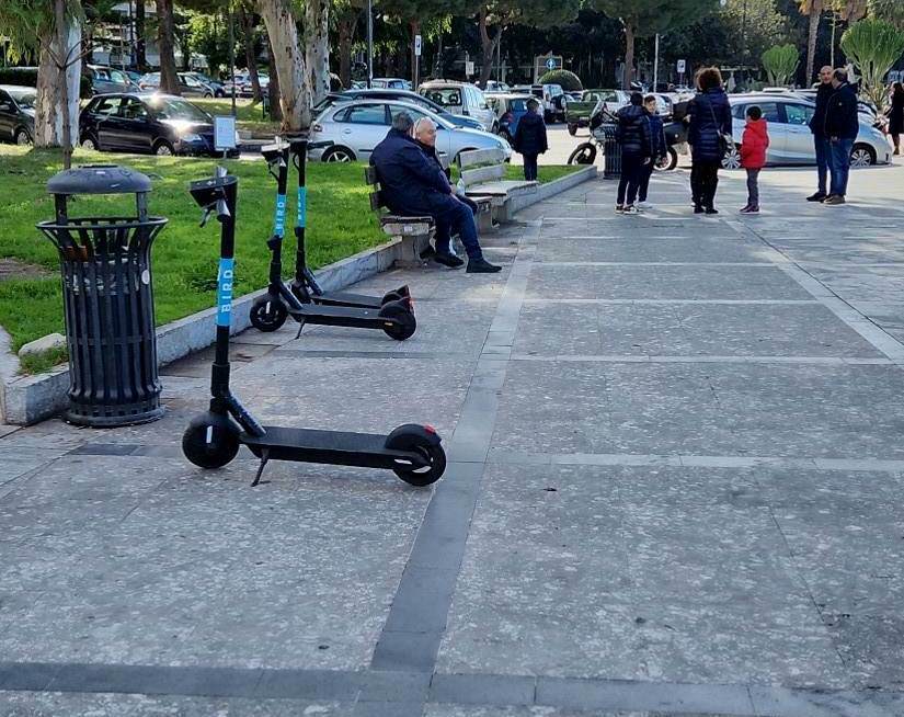 Monopattini elettrici sul Lungomare di Reggio Calabria
