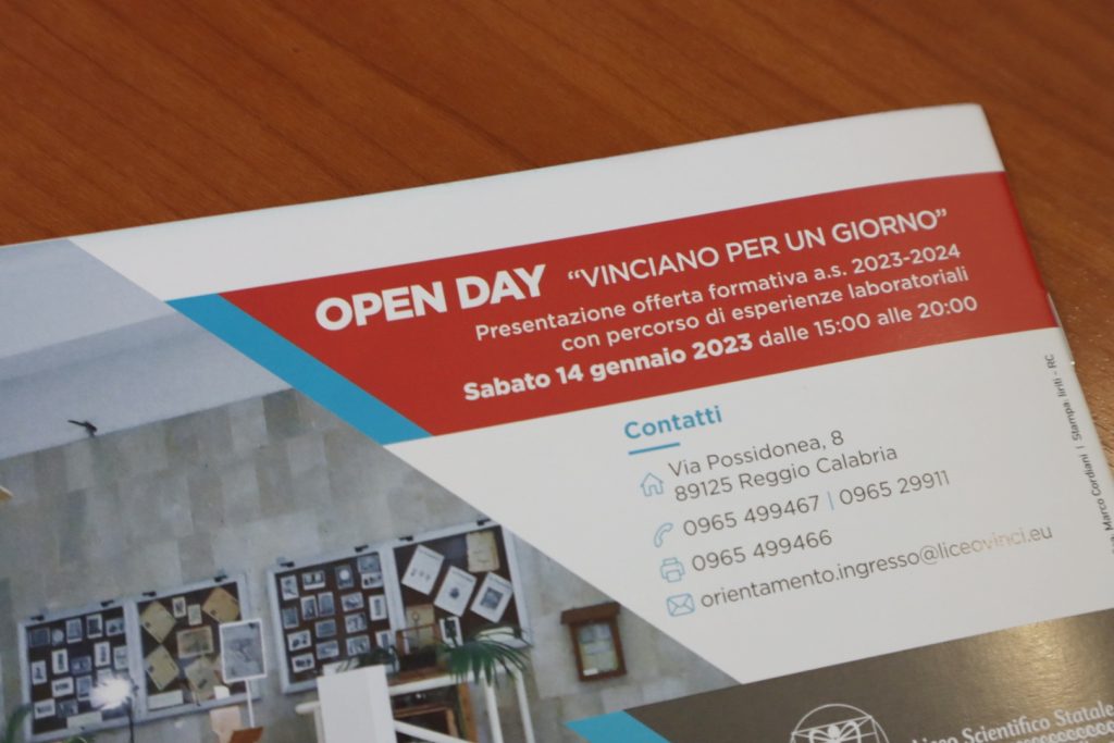 Open Day liceo da vinci