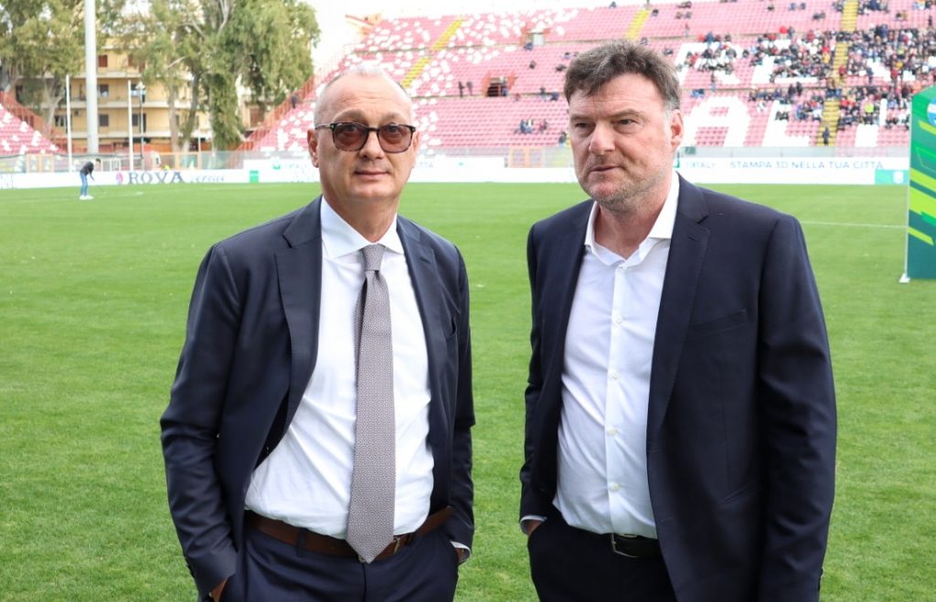 Premiazione Mariotto Reggina-Spal Mariotto e Taibi