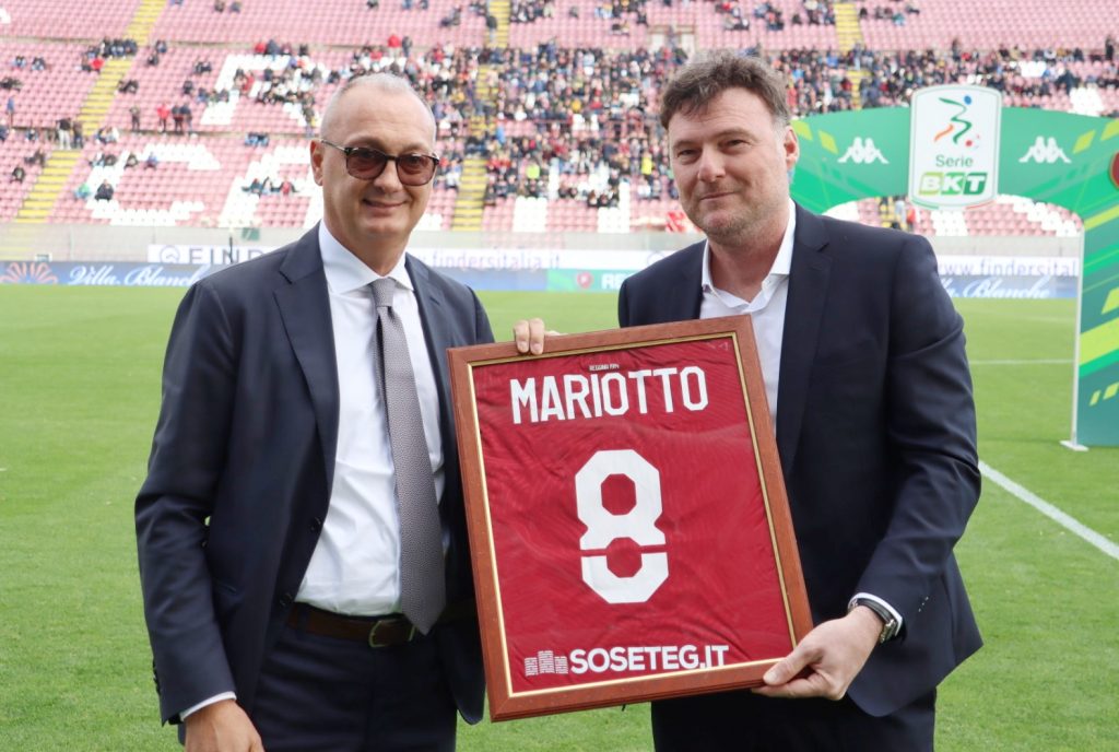Premiazione Mariotto Reggina-Spal Mariotto e Taibi