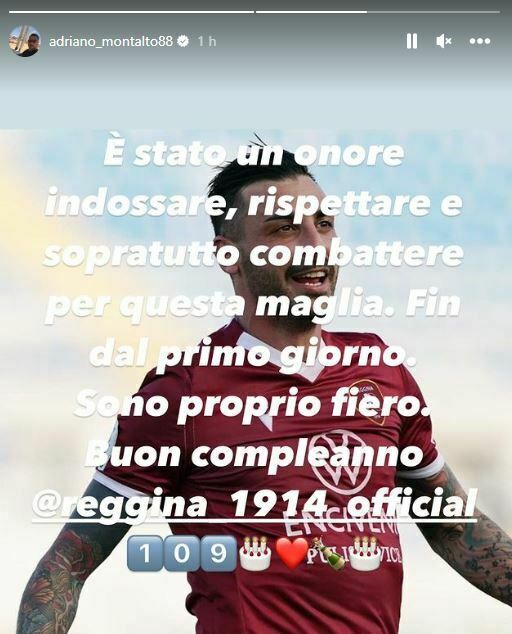 auguri reggina adriano montalto