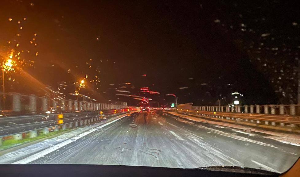 grandine autostrada sera