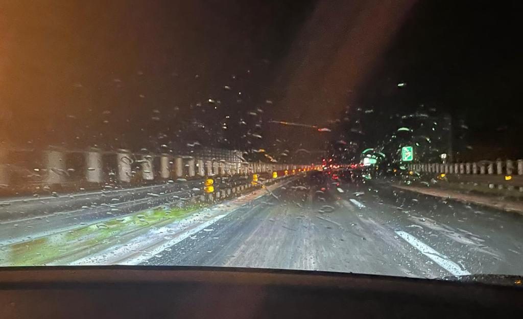 grandine autostrada sera
