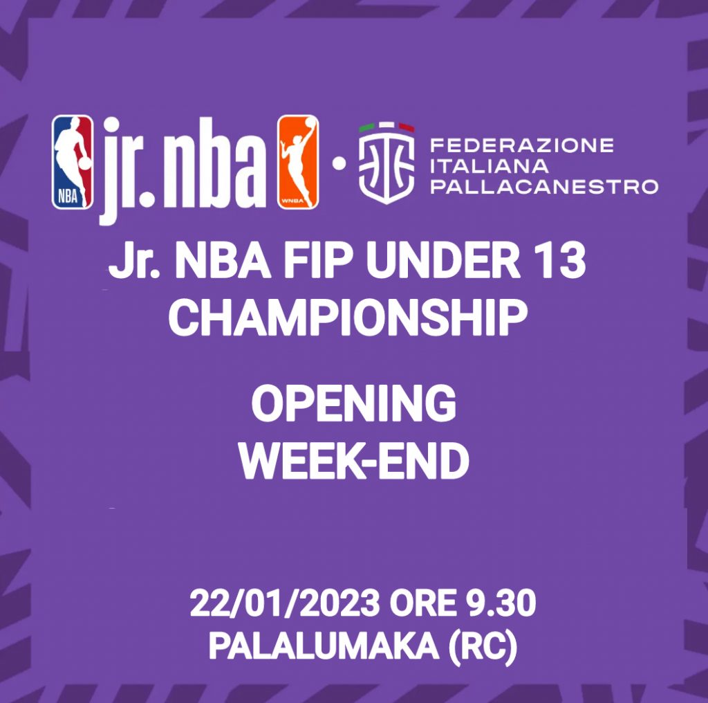 locandina jr. Nba Fip Under 13 a Reggio Calabria