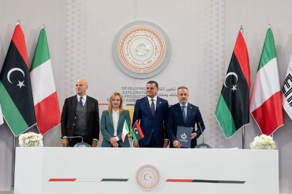 meloni in Libia