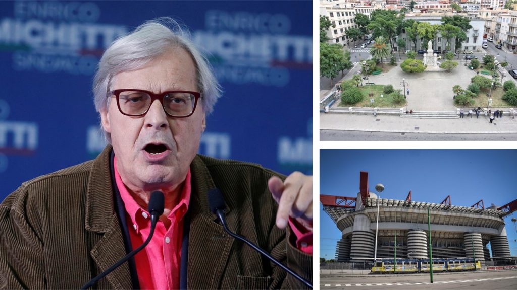 sgarbi stadio san siro e piazcza de nava