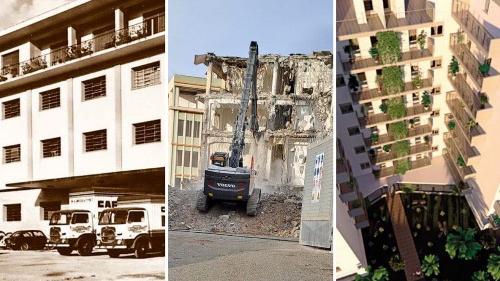 stabilimento caffé mauro demolizio nuovo complesso residenziale