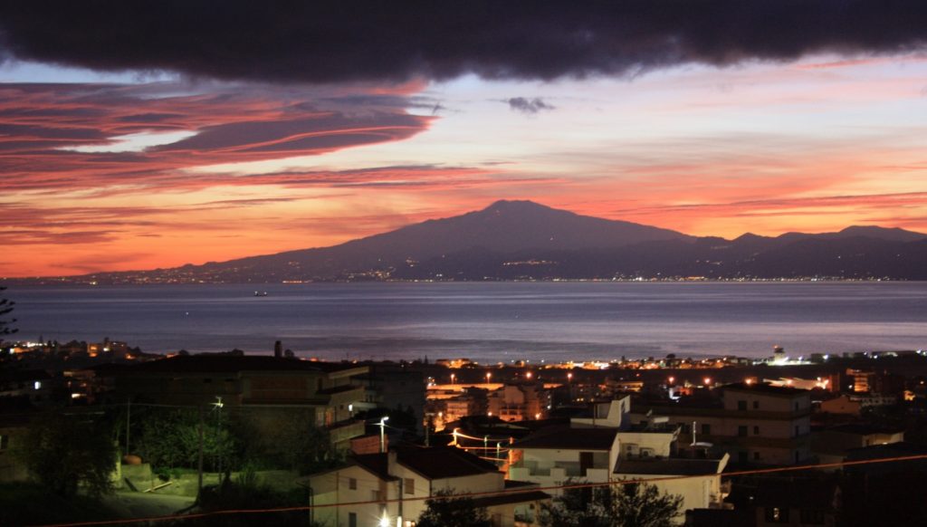 tramonto etna domenica 15 gennaio 2023