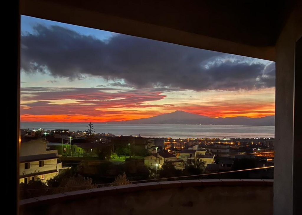 tramonto etna domenica 15 gennaio 2023