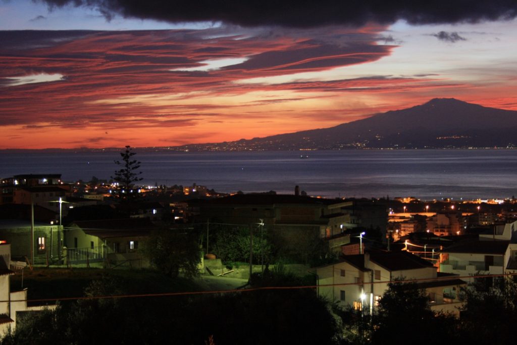 tramonto etna domenica 15 gennaio 2023