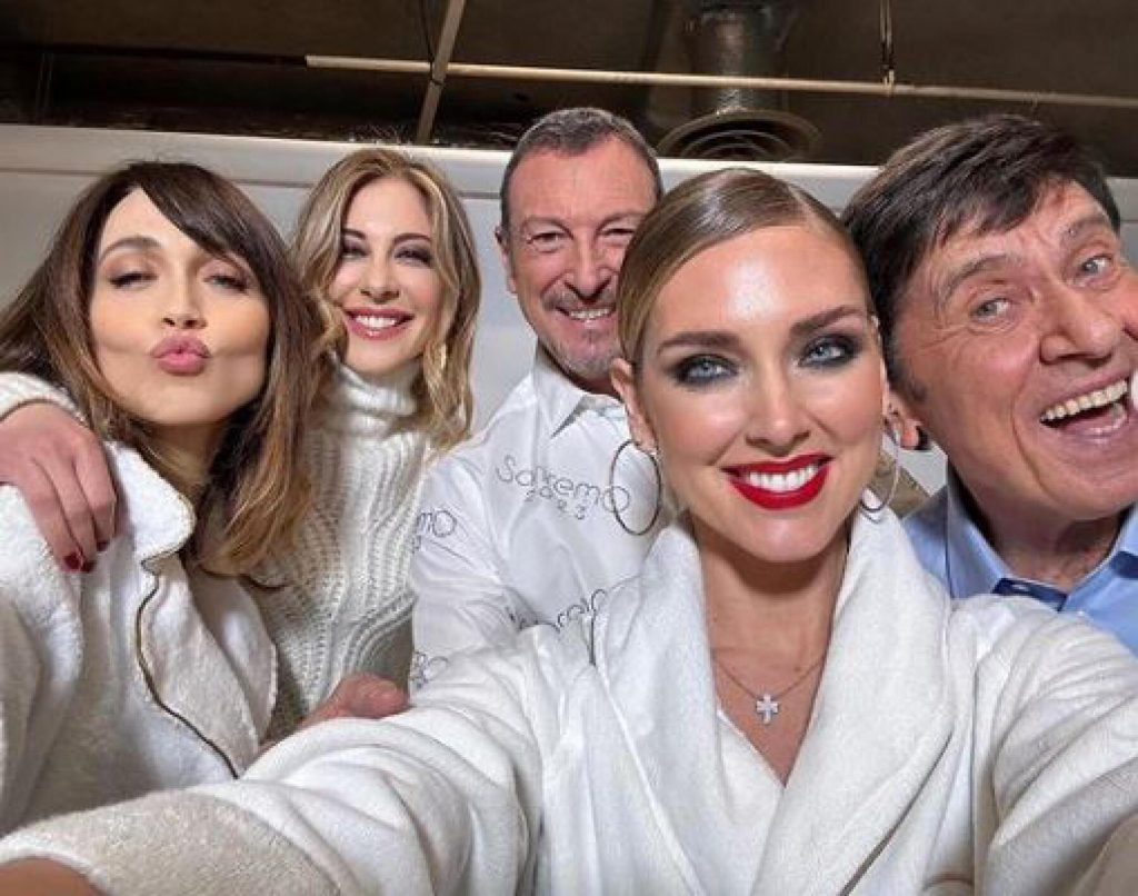 Amadeus Sanremo 2023 Chiara Ferragni