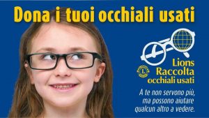 Dona i tuoi occhiali usati