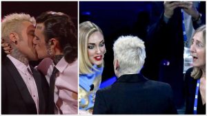 Lite Chiara Ferragni-Fedez bacio Rosa Chemical