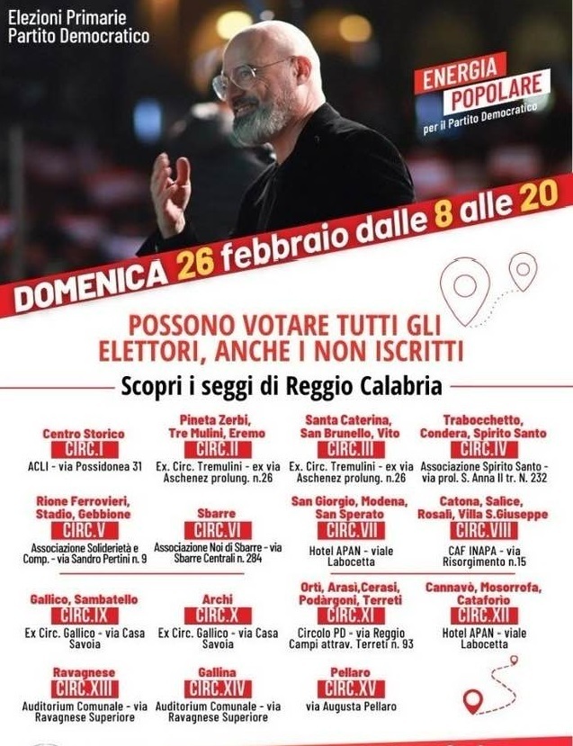 Primarie Pd reggio