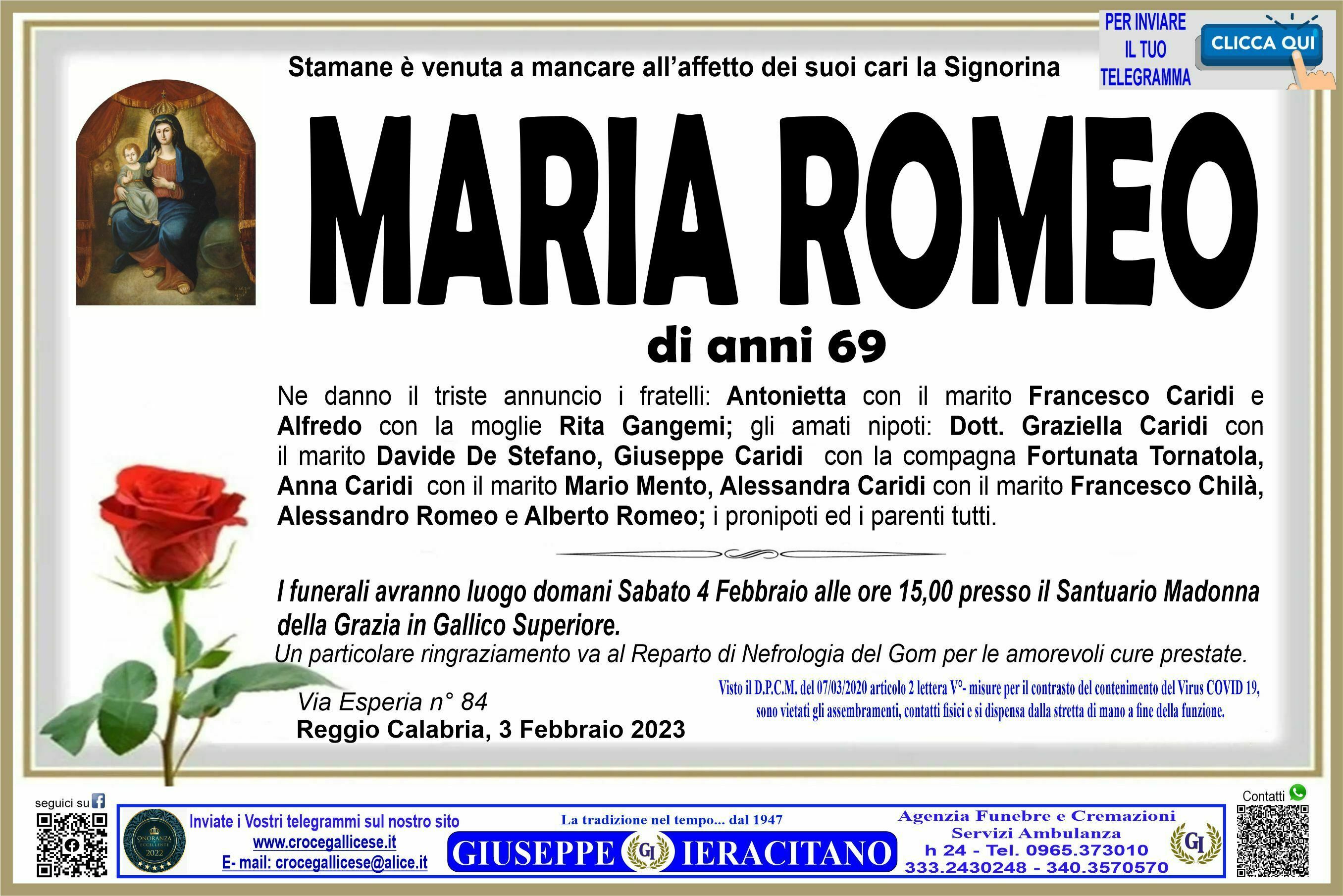 ROMEO MARIA