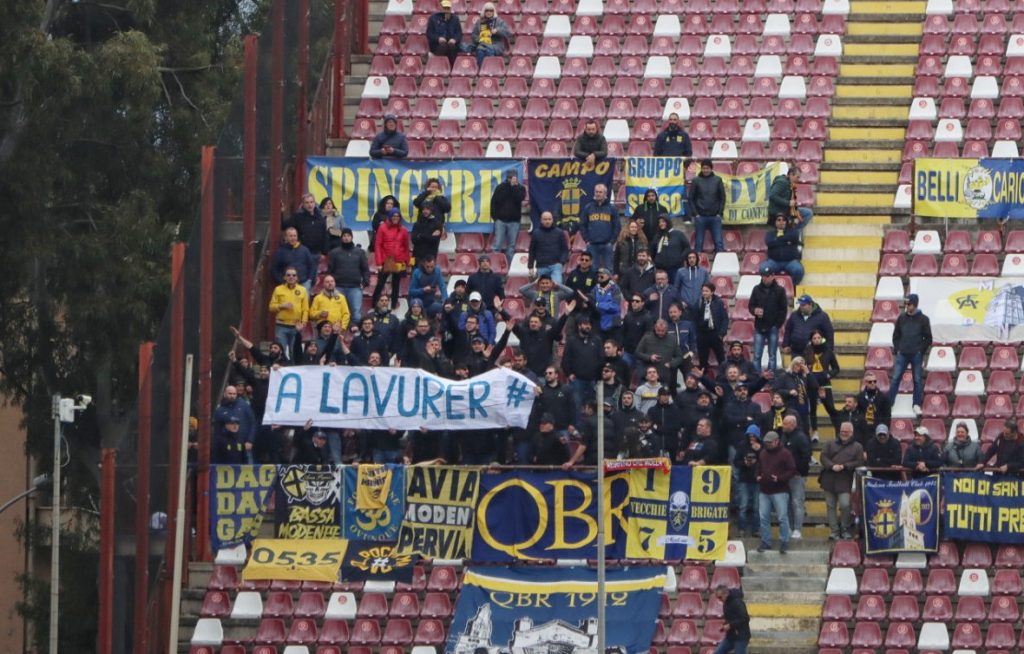 Reggina-Modena tifosi ospiti