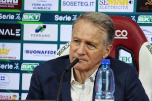 Tesser in conferenza stampa dopo Reggina-Modena