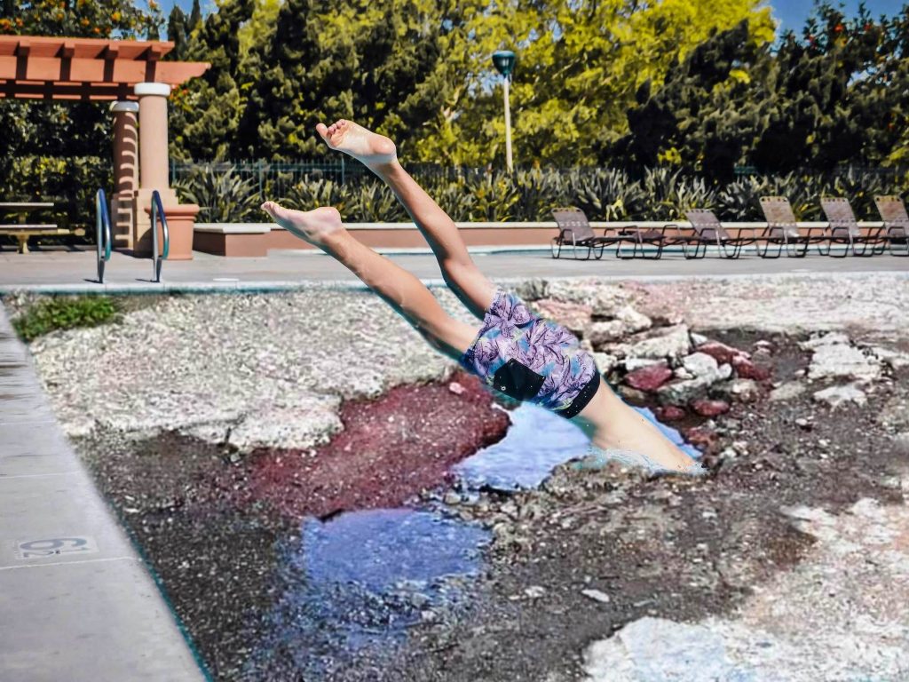 piscina da perdita acqua contrada morloquio