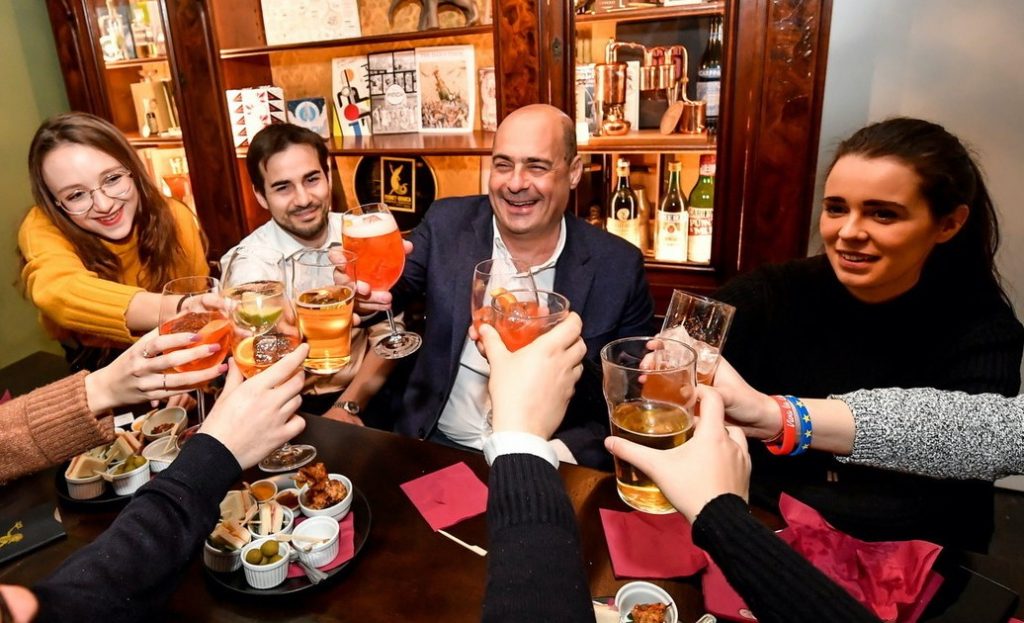 zingaretti aperitivo contro la paura
