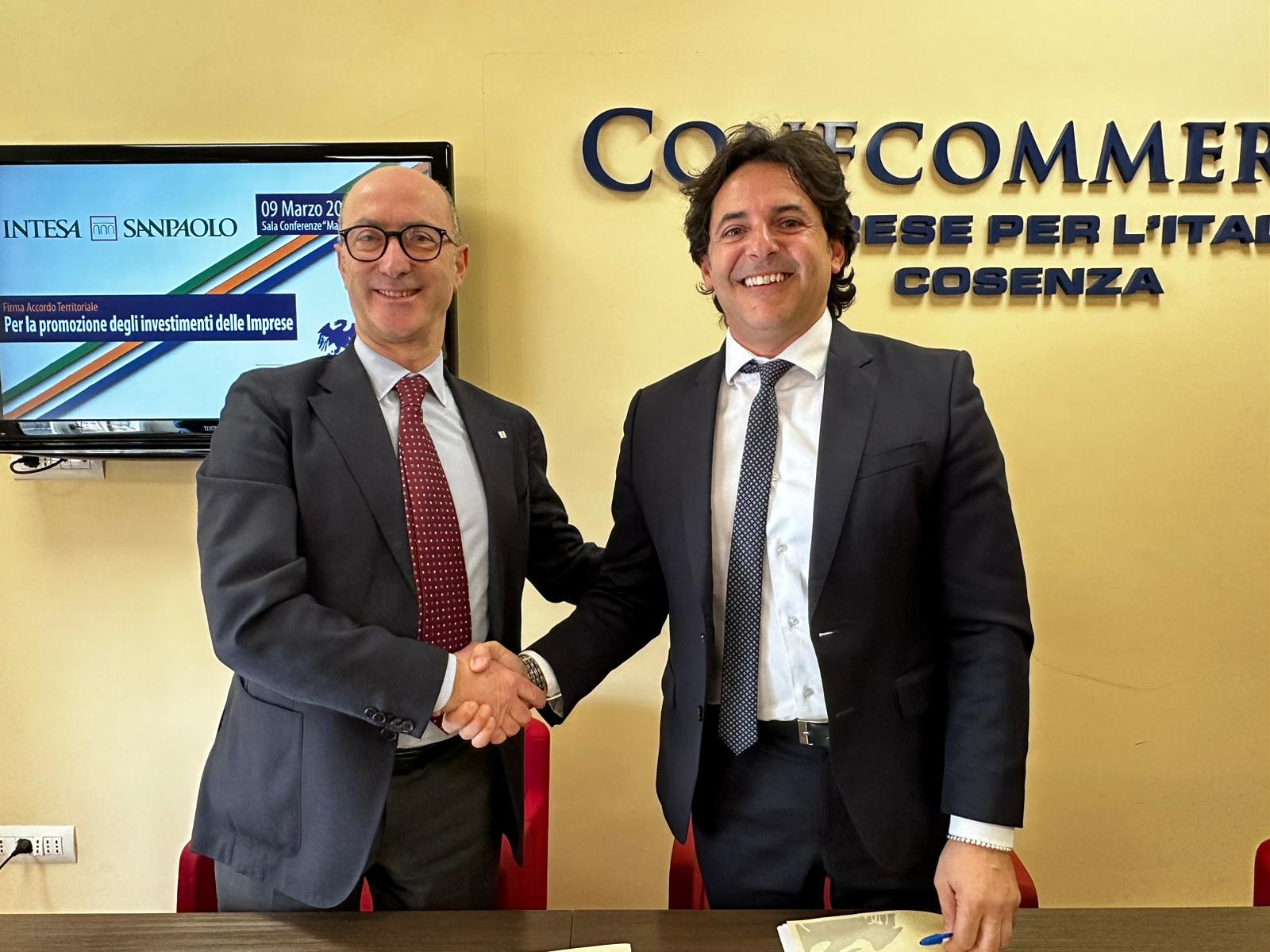 Firma Accordo Intesa San Paolo – Confcommercio Calabria