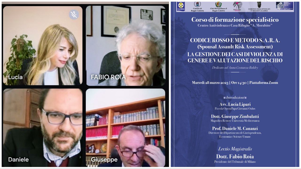 Lectio magistralis del Presidente Fabio Roia al Centro Antiviolenza “Angela Morabito”