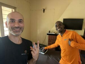 Sebastiano Erbi e Jacob Kiplimo