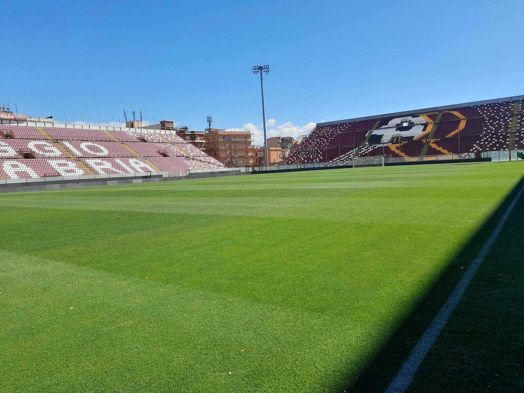Stadio Oreste Granillo Reggio Calabria manto erboso