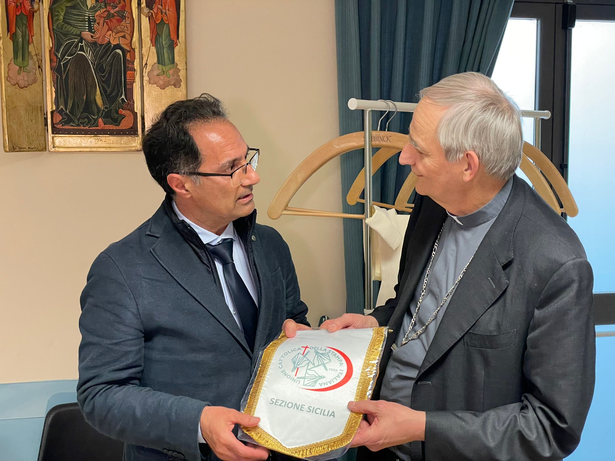 Ucsi il cardinale Zuppi e il segretario nazionale Ucsi Di Salvo