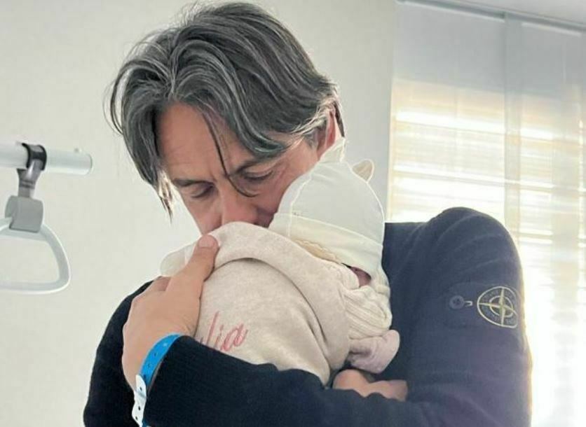 inzaghi con figlia emilia