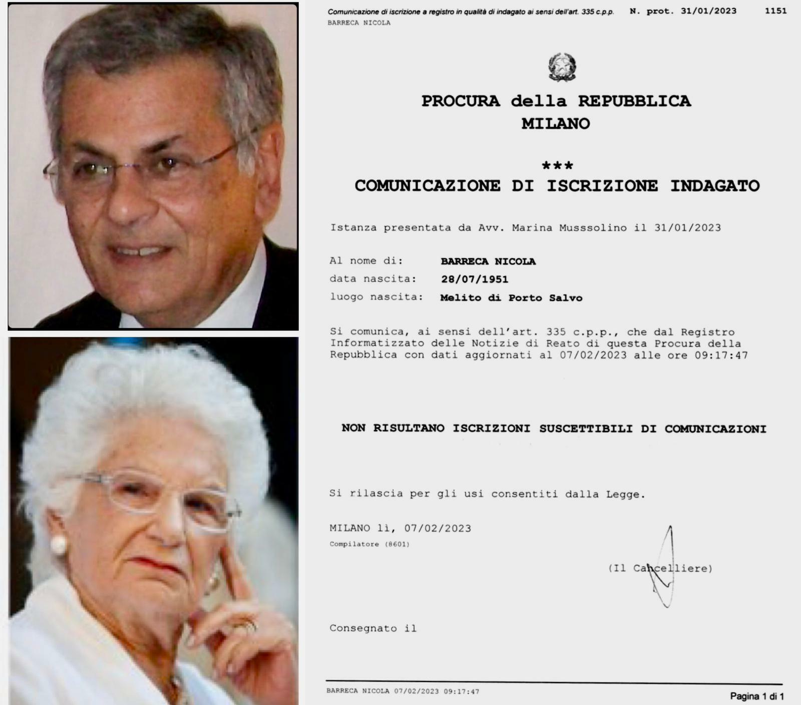 nicola barreca liliana segre