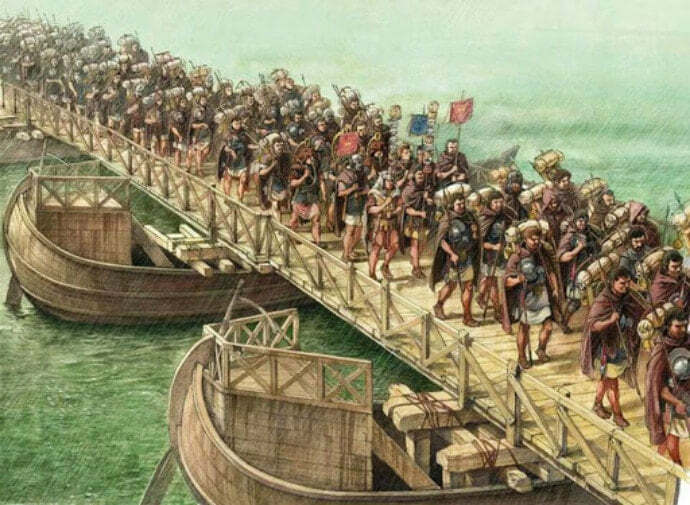 ponte stretto antichi romani
