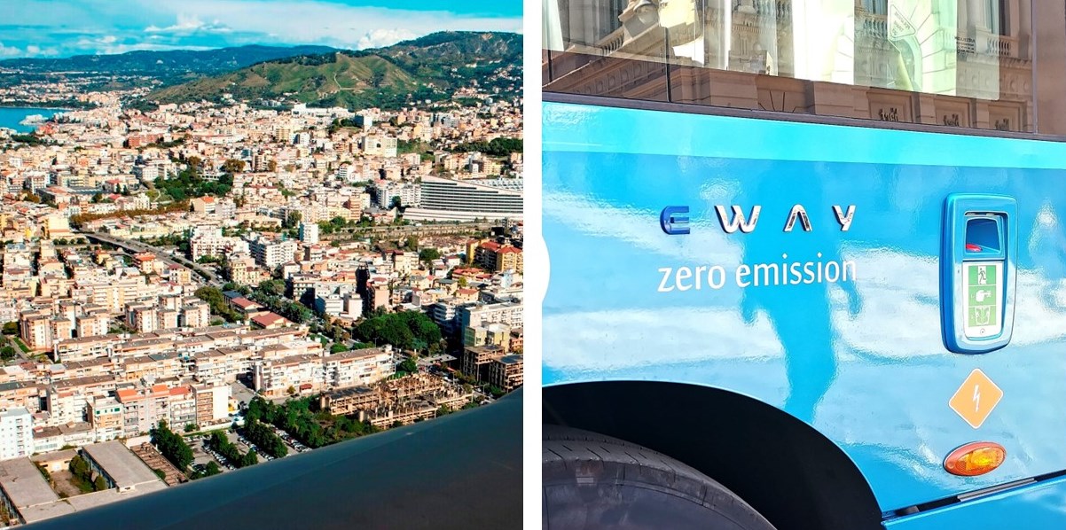 reggio dall’alto e bus elettrici