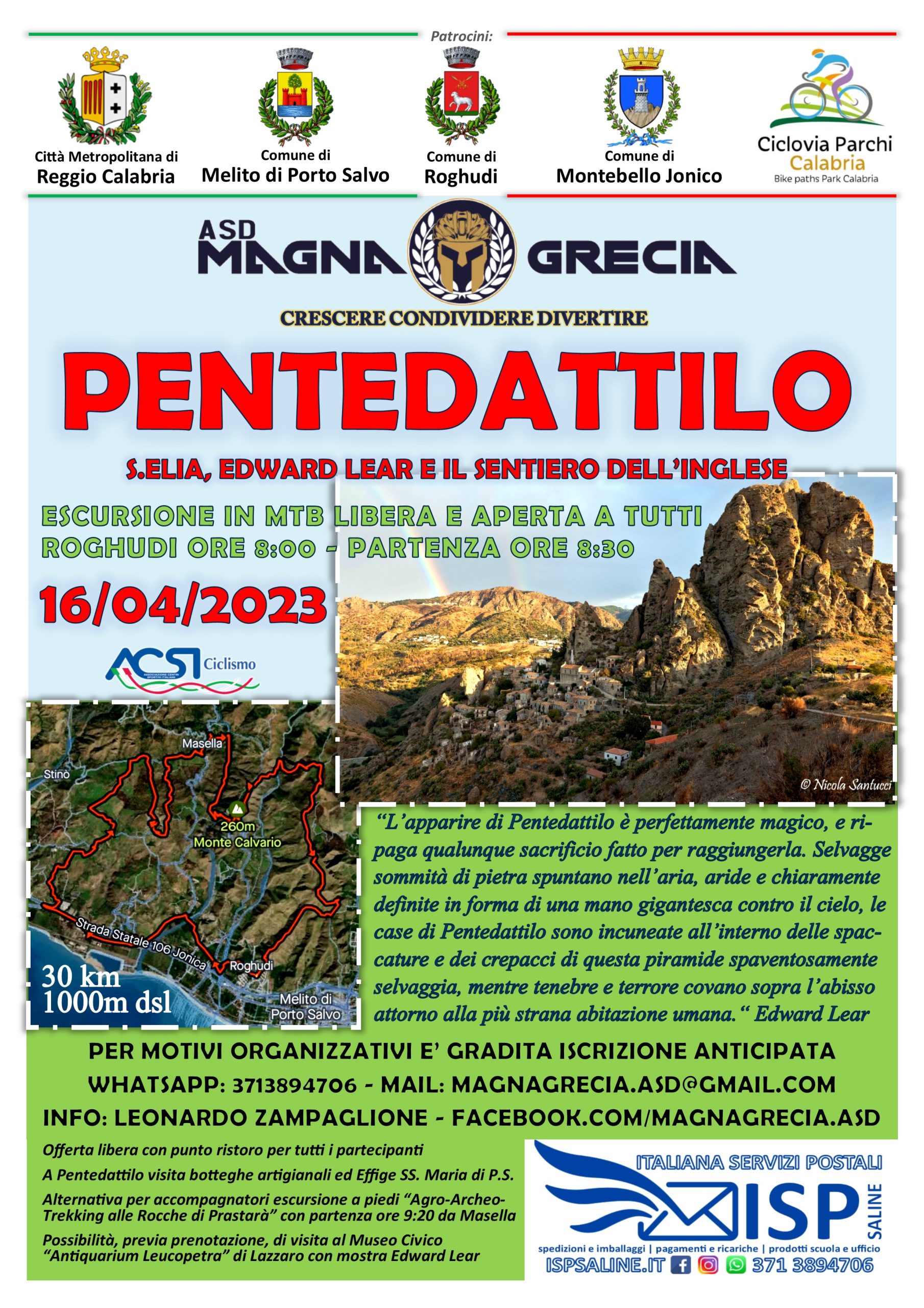 Escursione Pentedattilo locandina