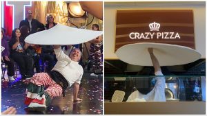 Giorgio Riggio pizzaiolo acrobatico Crazy Pizza