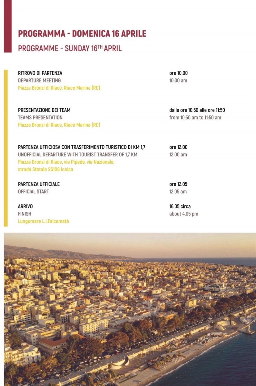 Programma Giro della Città Metropolitana di Reggio Calabria