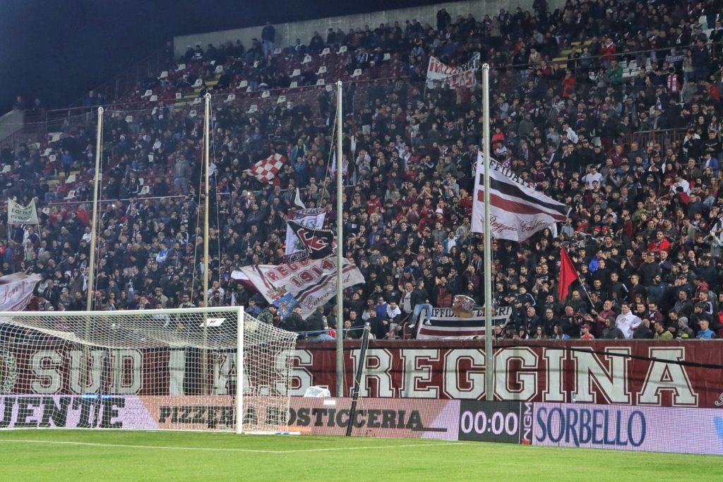 Reggina-Brescia tifosi Curva Sud Granillo